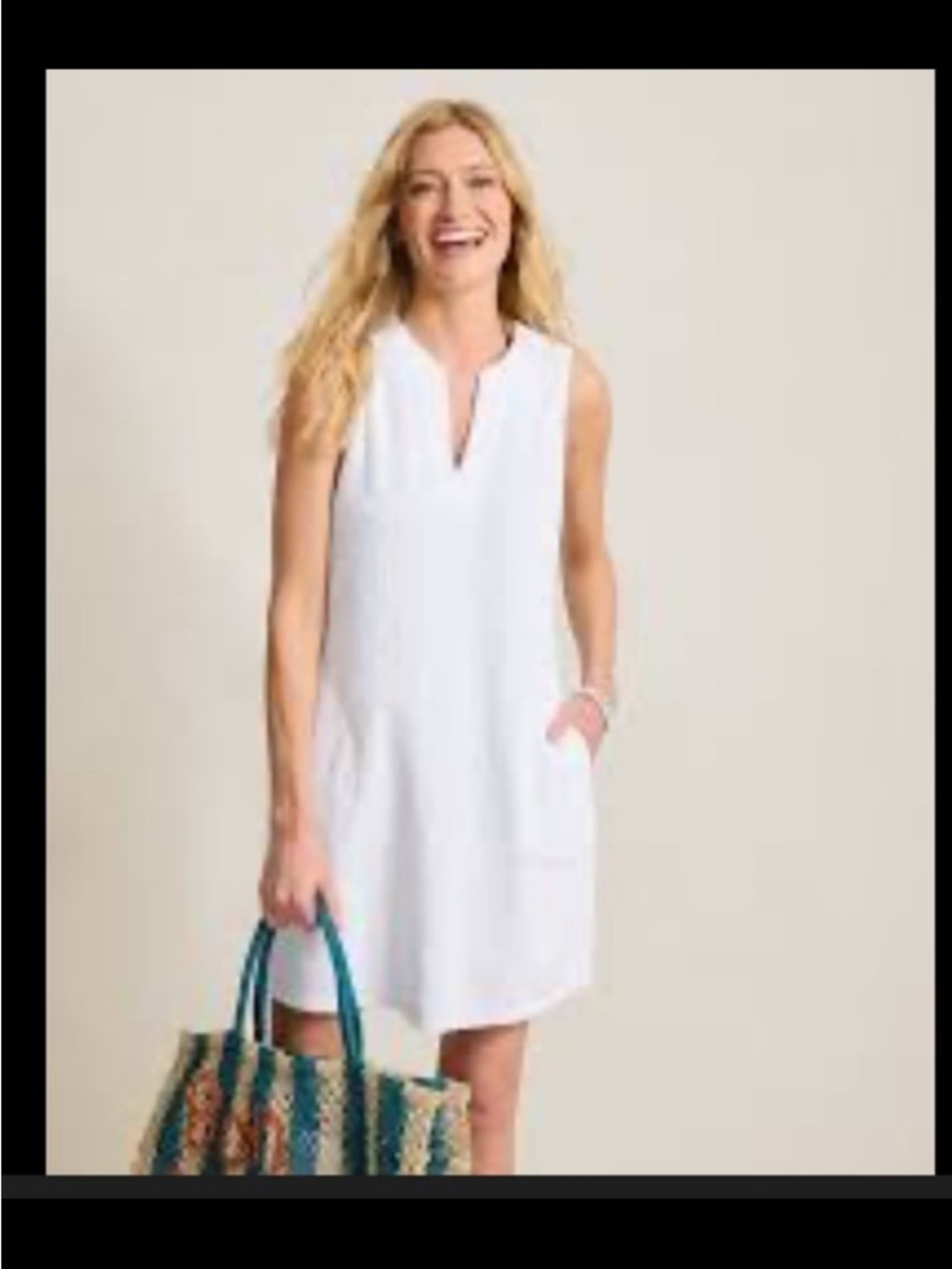 Tommy Bahama textured shift cover-up dress size small - Picture 3 of 4